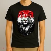 Iraqi Flag Iraq Pride Lion Face T-Shirt thumb 3