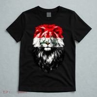 Iraqi Flag Iraq Pride Lion Face T-Shirt thumb 5