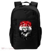 Iraqi Flag Iraq Pride Lion Face Backpack thumb 0