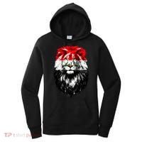 Iraqi Flag Iraq Pride Lion Face Women's Hoodie thumb 0