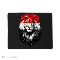 Iraqi Flag Iraq Pride Lion Face Mousepad thumb 0