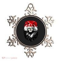 Iraqi Flag Iraq Pride Lion Face Ornament thumb 0