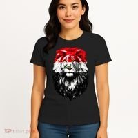 Iraqi Flag Iraq Pride Lion Face Women's T-Shirt thumb 4