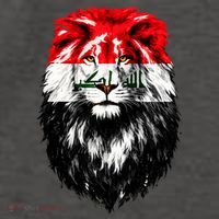 Iraqi Flag Iraq Pride Lion Face Vector Backpack thumb 2