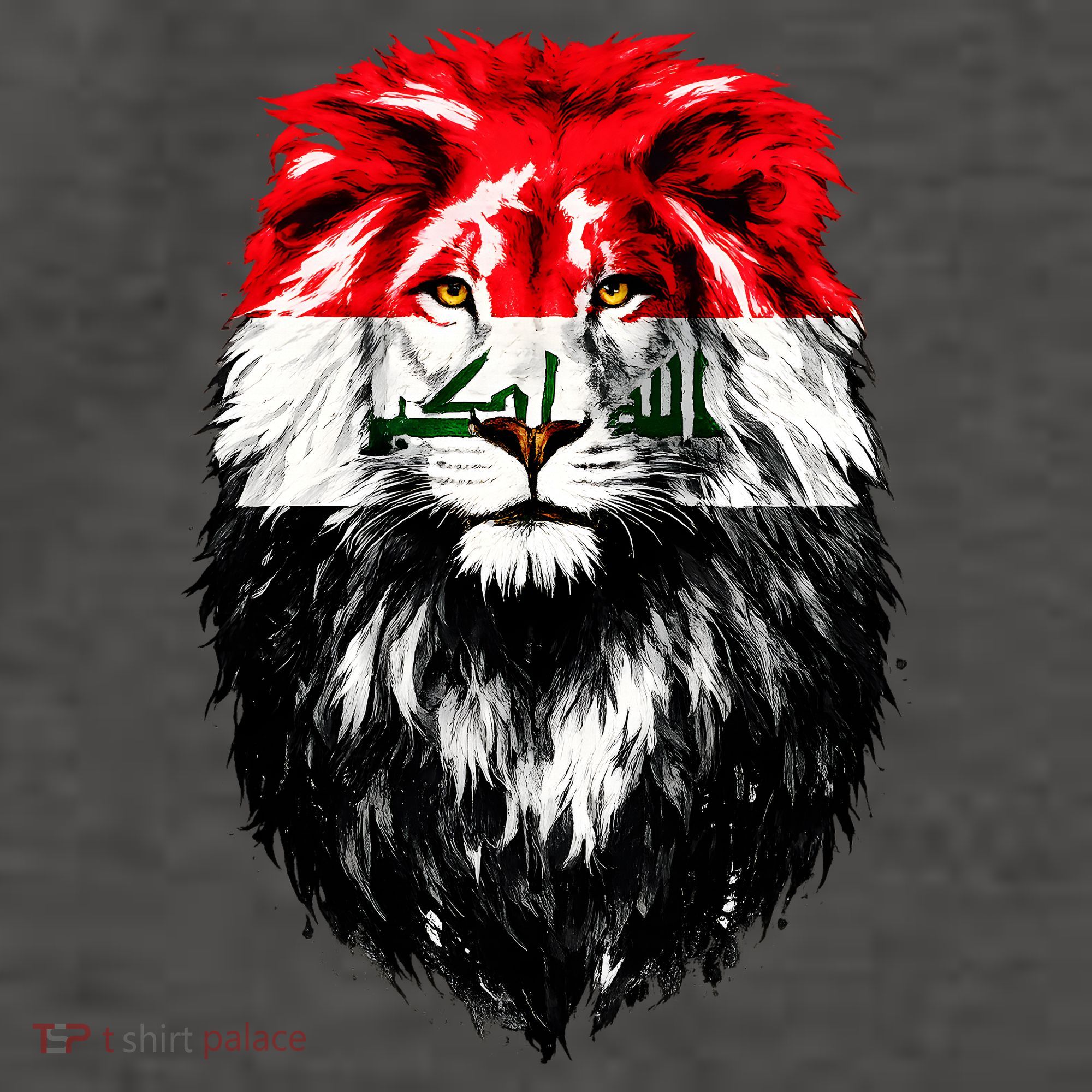 Iraqi Flag Iraq Pride Lion Face Vector Backpack