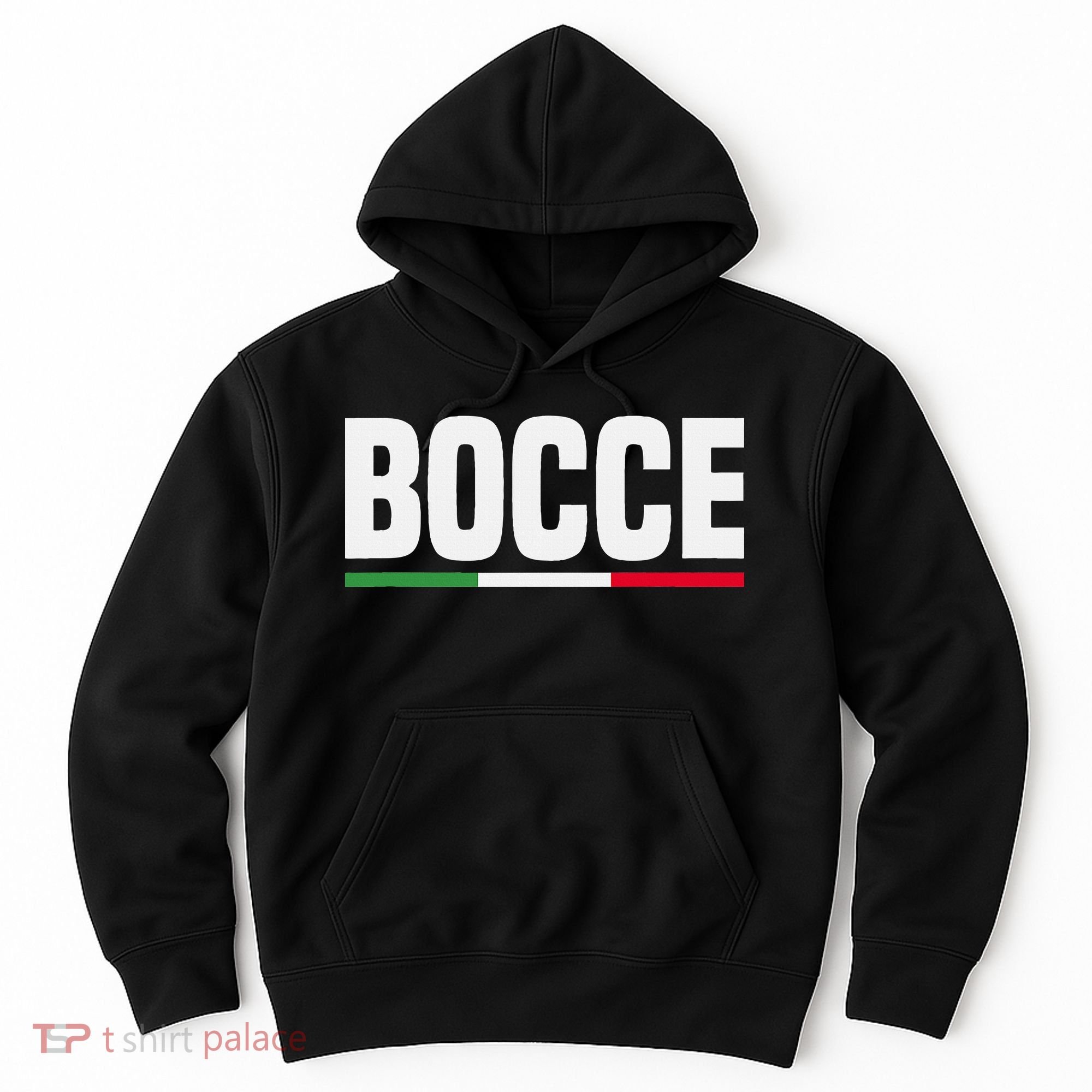 Italy Flag Italian Bocce Ball Player Hoodie