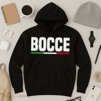 Italy Flag Italian Bocce Ball Player Hoodie thumb 3