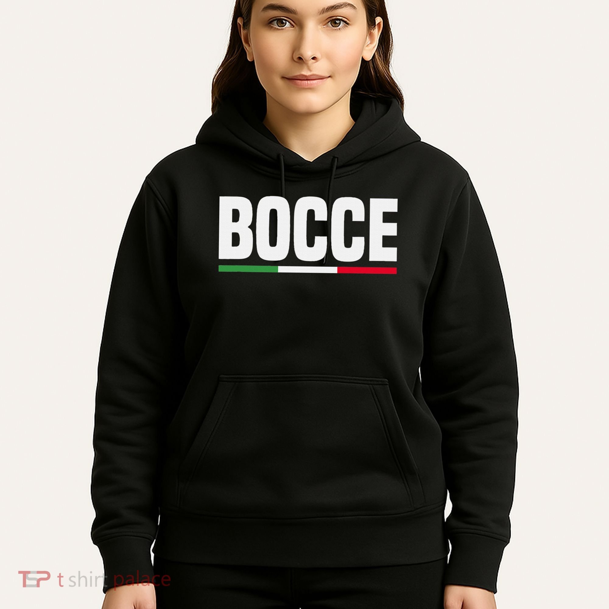Italy Flag Italian Bocce Ball Player Hoodie