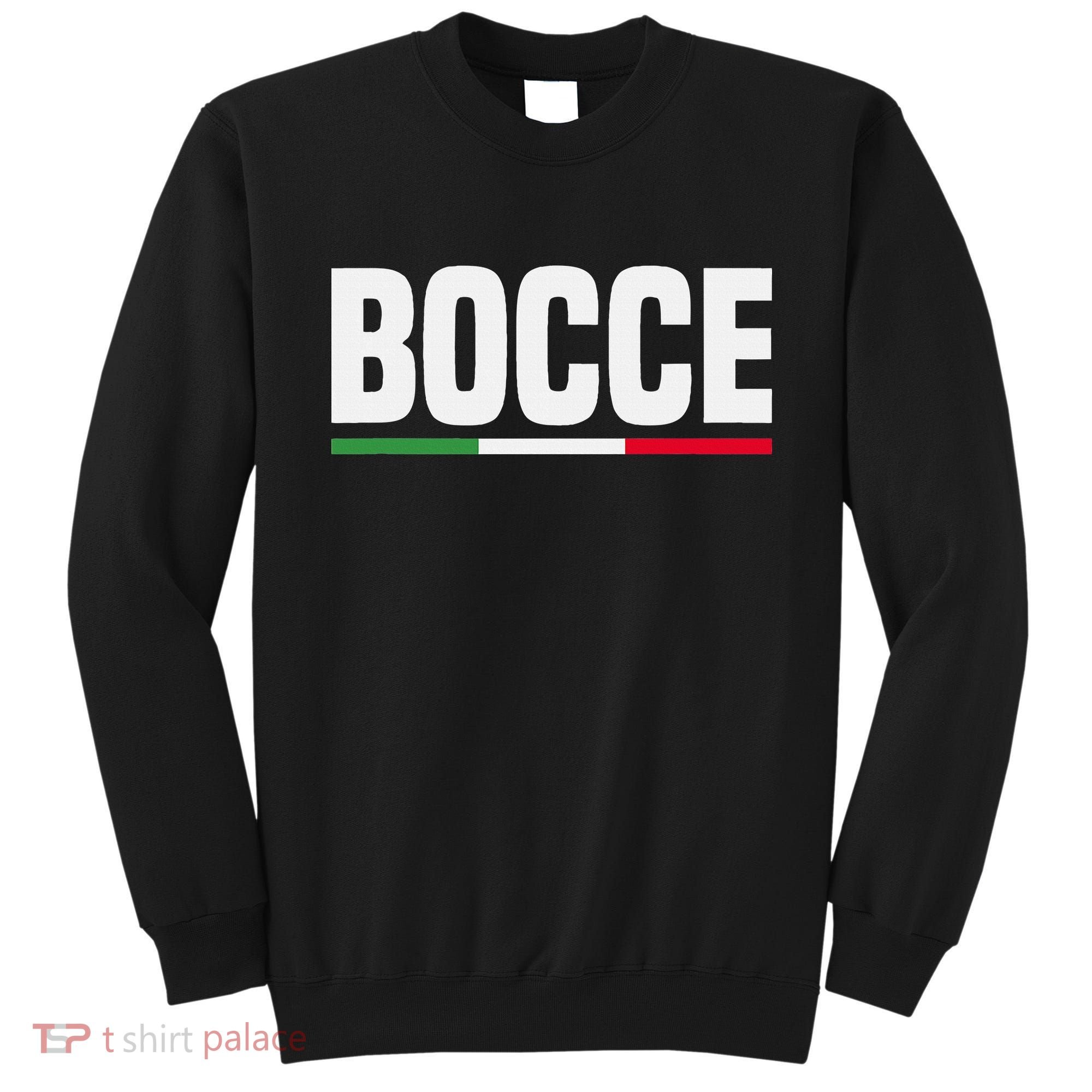 Italy Flag Italian Bocce Ball Player Sweatshirt
