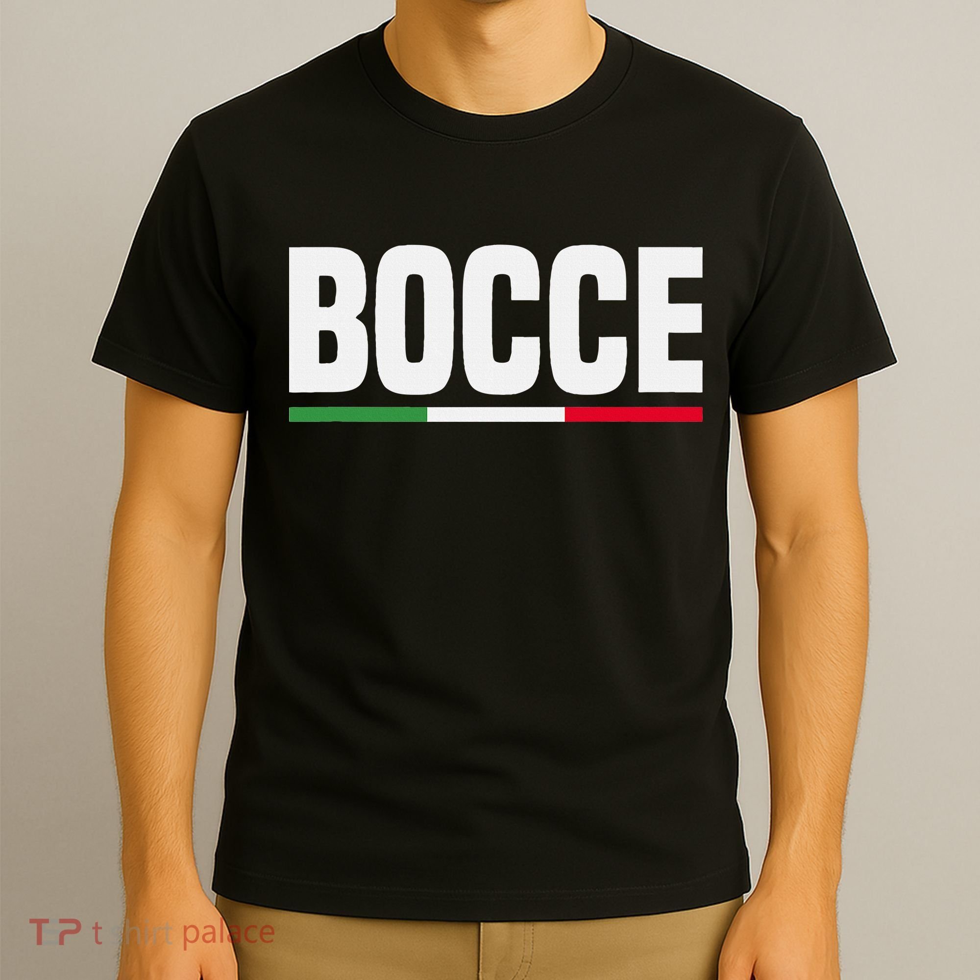 Italy Flag Italian Bocce Ball Player T-Shirt