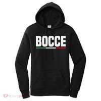 Italy Flag Italian Bocce Ball Player Women's Hoodie thumb 0