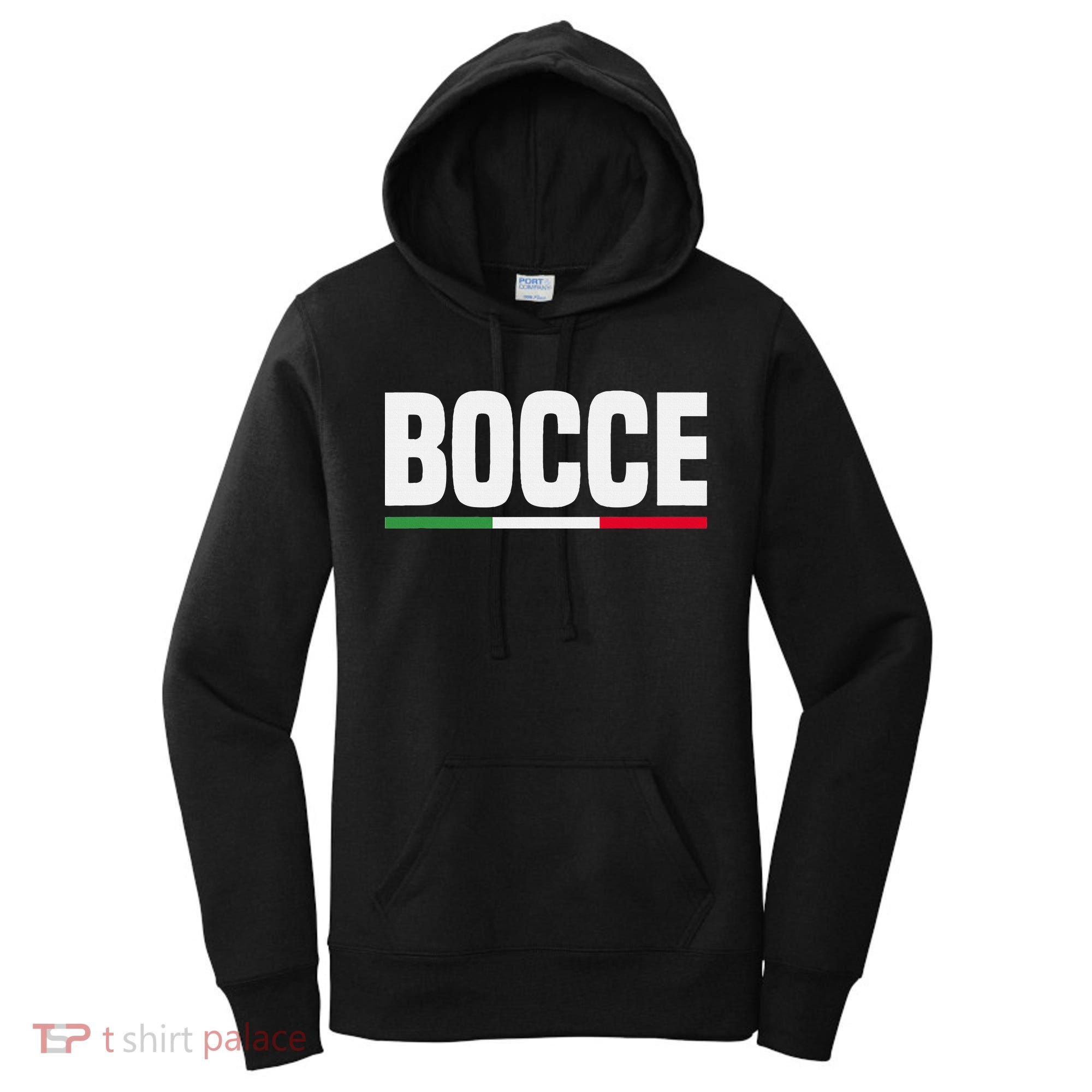 Italy Flag Italian Bocce Ball Player Women's Hoodie