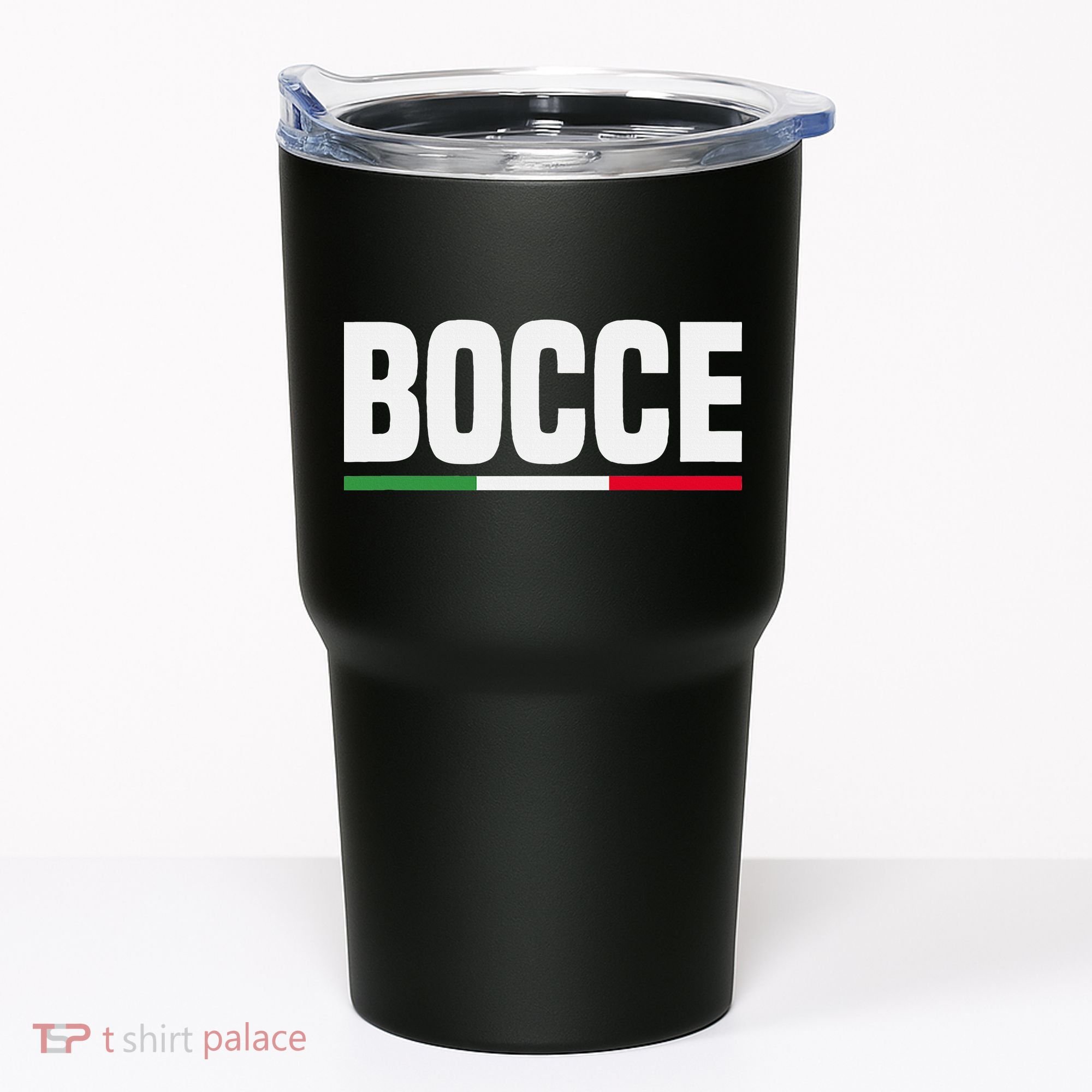 Italy Flag Italian Bocce Ball Player Tumbler