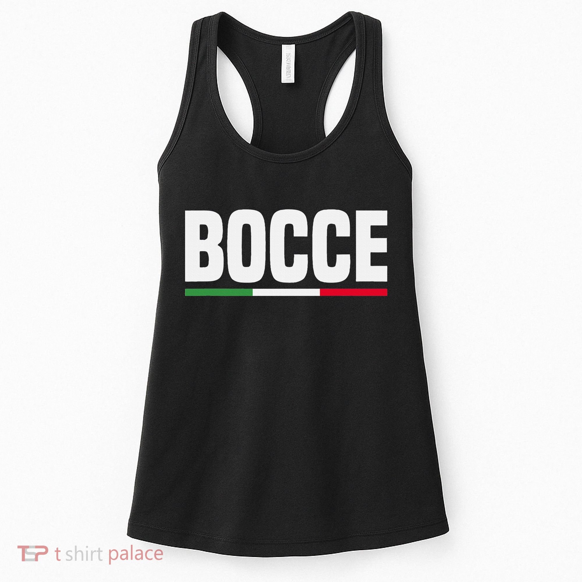 Italy Flag Italian Bocce Ball Player Women's Tank Top