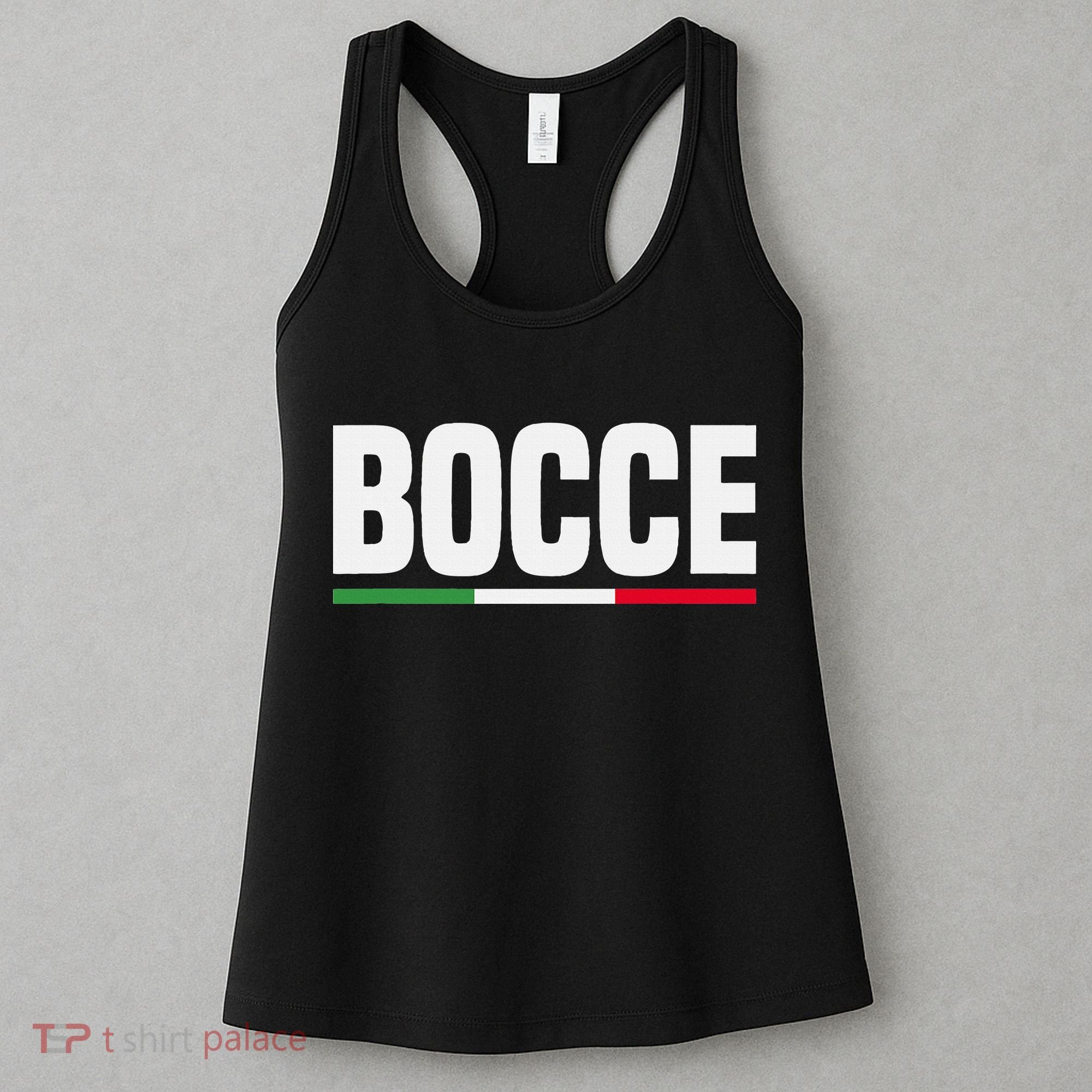 Italy Flag Italian Bocce Ball Player Women's Tank Top