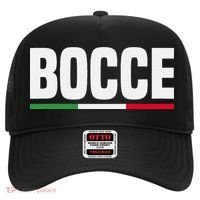 Italy Flag Italian Bocce Ball Player Hat thumb 0
