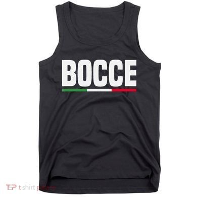 Italy Flag Italian Bocce Ball Player Tank Top