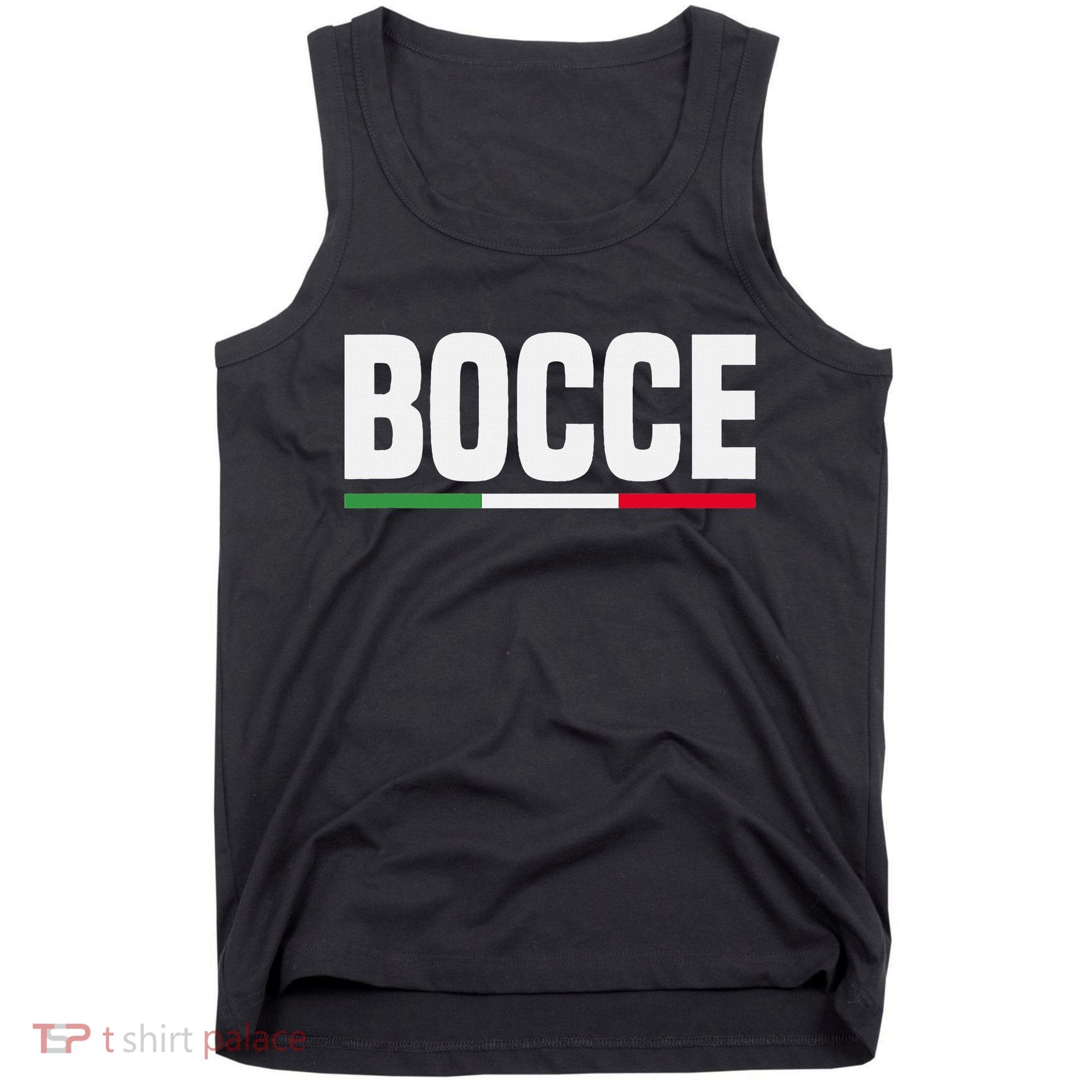 Italy Flag Italian Bocce Ball Player Tank Top