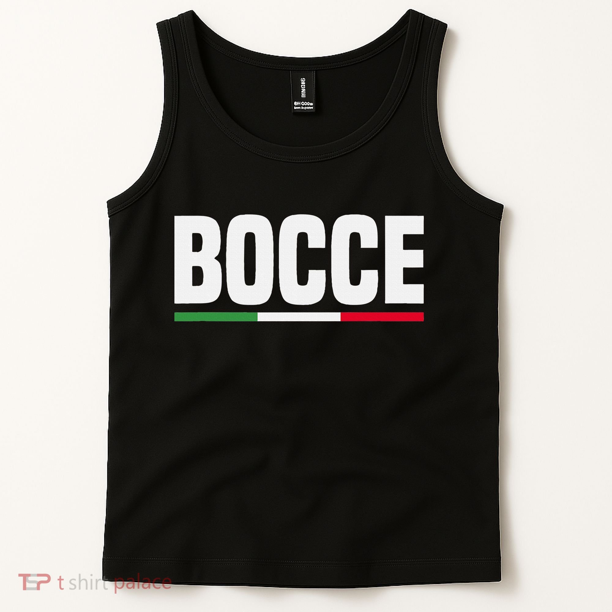 Italy Flag Italian Bocce Ball Player Tank Top