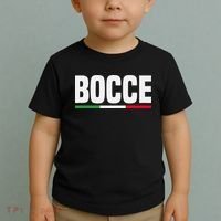 Italy Flag Italian Bocce Ball Player Toddler T-Shirt thumb 2