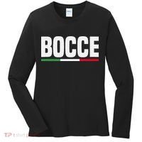Italy Flag Italian Bocce Ball Player Women's Long Sleeve Shirt thumb 0
