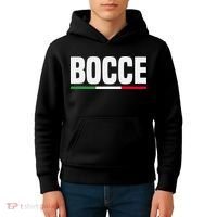 Italy Flag Italian Bocce Ball Player Kids Hoodie thumb 4