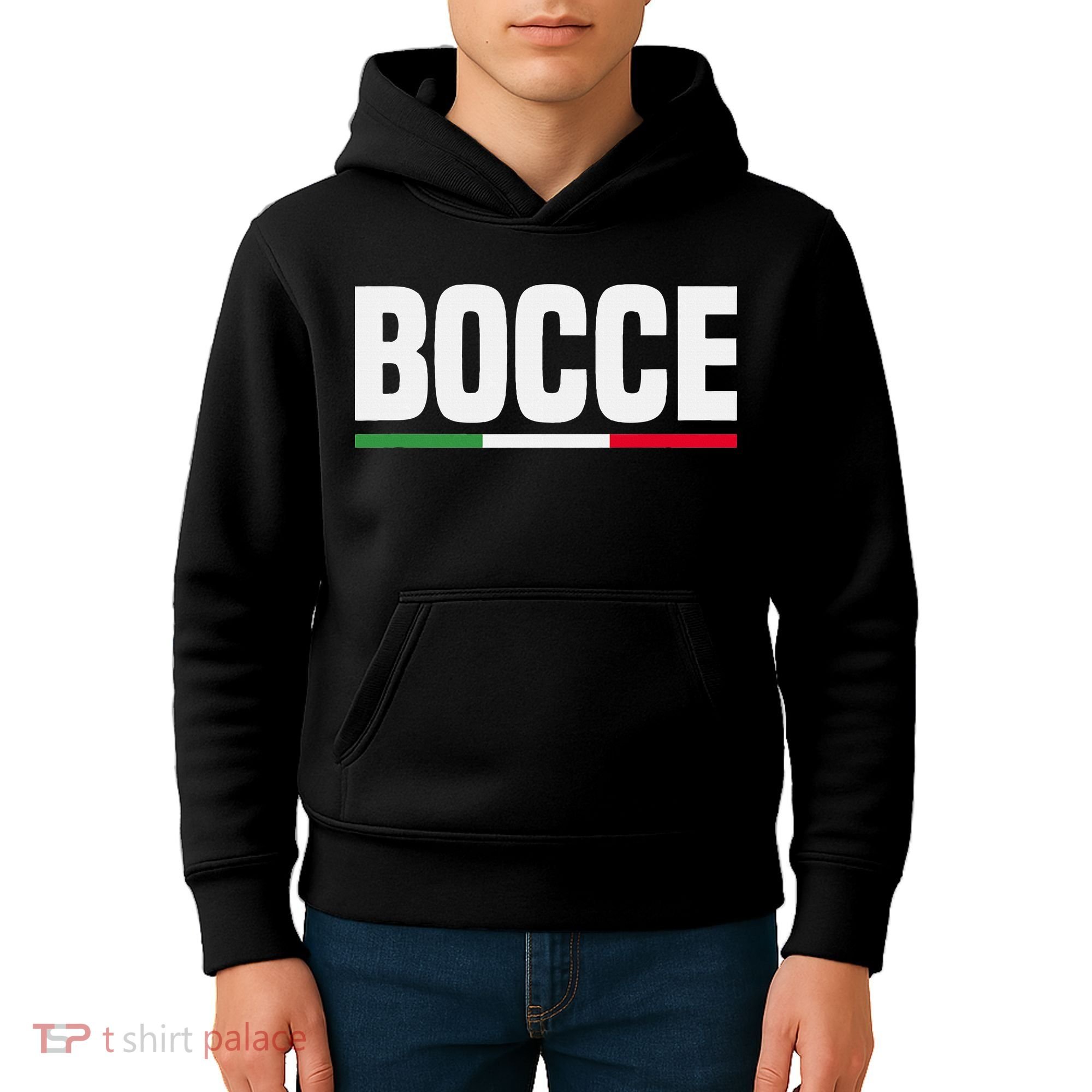 Italy Flag Italian Bocce Ball Player Kids Hoodie