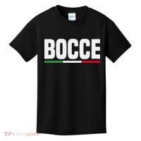 Italy Flag Italian Bocce Ball Player Kids T-Shirt thumb 0