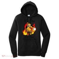 Its Fine Im Fine Everything Is Fine This Is Fine Meme Dog Women's Hoodie thumb 0