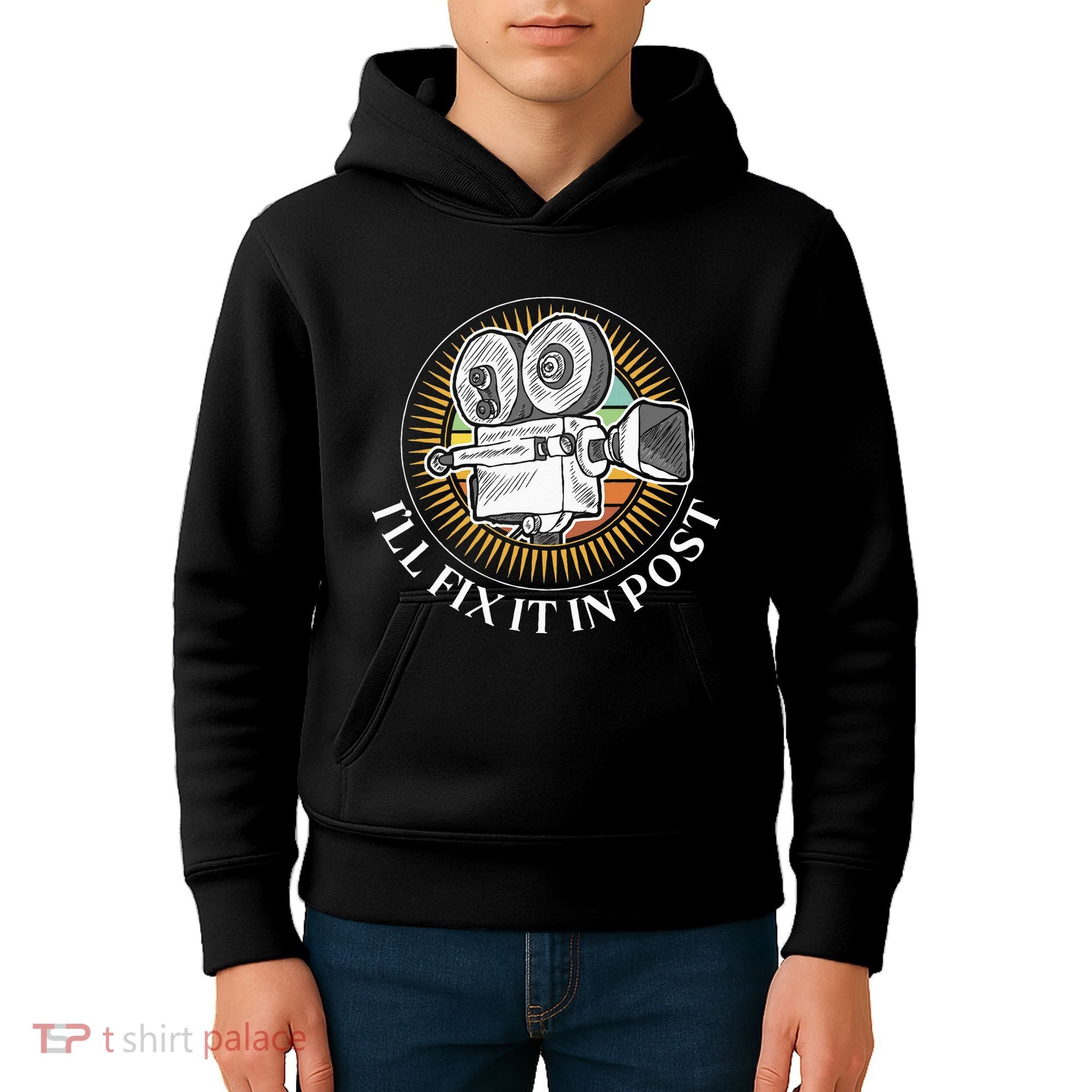 ILl Fix It In Post Filmmaker Cinema Film Gift Kids Hoodie