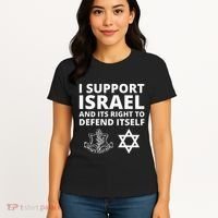 Idf Forces I Support Israel And Its Right To Defend Itself Women's T-Shirt thumb 4