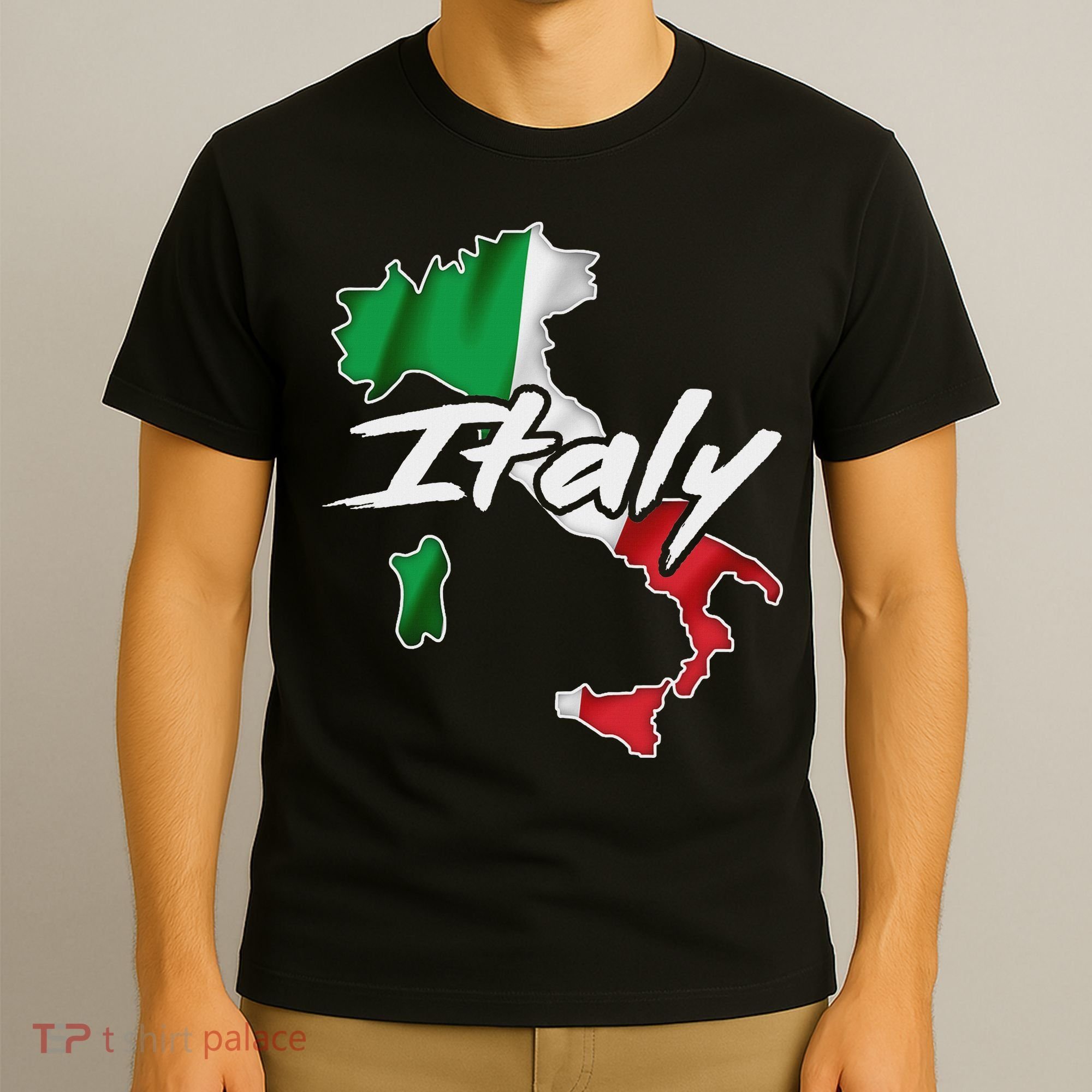 Italy Flag Italian Map Vintage Italia Souvenir T-Shirt