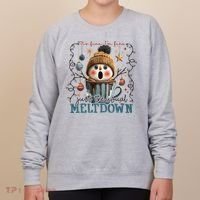 It's Fine I'm Fine Just The Usuall Meltdon Christmas Women's Sweatshirt thumb 0