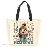 It's Fine I'm Fine Just The Usuall Meltdon Christmas Tote Bag thumb 0