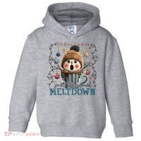 It's Fine I'm Fine Just The Usuall Meltdon Christmas Toddler Hoodie thumb 0