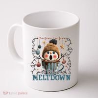 It's Fine I'm Fine Just The Usuall Meltdon Christmas Coffee Mug thumb 0
