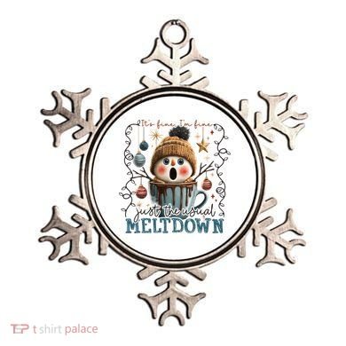 It's Fine I'm Fine Just The Usuall Meltdon Christmas Ornament