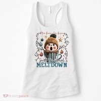 It's Fine I'm Fine Just The Usuall Meltdon Christmas Women's Tank Top thumb 0