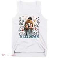 It's Fine I'm Fine Just The Usuall Meltdon Christmas Tank Top thumb 0