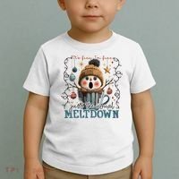 It's Fine I'm Fine Just The Usuall Meltdon Christmas Toddler T-Shirt thumb 2