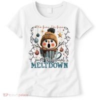 It's Fine I'm Fine Just The Usuall Meltdon Christmas Women's T-Shirt thumb 0