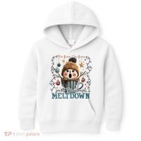 It's Fine I'm Fine Just The Usuall Meltdon Christmas Kids Hoodie thumb 0