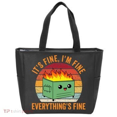 Its Fine Im Fine Everythings Fine Dumpster Fire Tote Bag