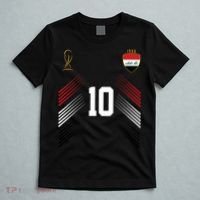 Iraq Flag Iraqi Soccer Jersey Pride Fan Gear T-Shirt thumb 5