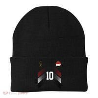 Iraq Flag Iraqi Soccer Jersey Pride Fan Gear Beanie thumb 0