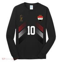 Iraq Flag Iraqi Soccer Jersey Pride Fan Gear Tall Long Sleeve Shirt thumb 0
