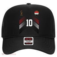 Iraq Flag Iraqi Soccer Jersey Pride Fan Gear Hat thumb 0