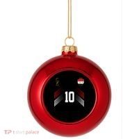 Iraq Flag Iraqi Soccer Jersey Pride Fan Gear Plastic Christmas Ball Ornament thumb 0
