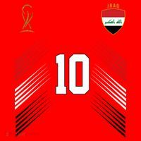 Iraq Flag Iraqi Soccer Jersey Pride Fan Gear Santa Hat thumb 1