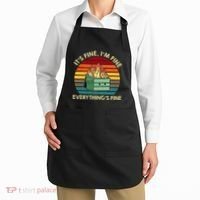 ItS Fine IM Fine EverythingS Fine Dumpster On Fire Apron thumb 2